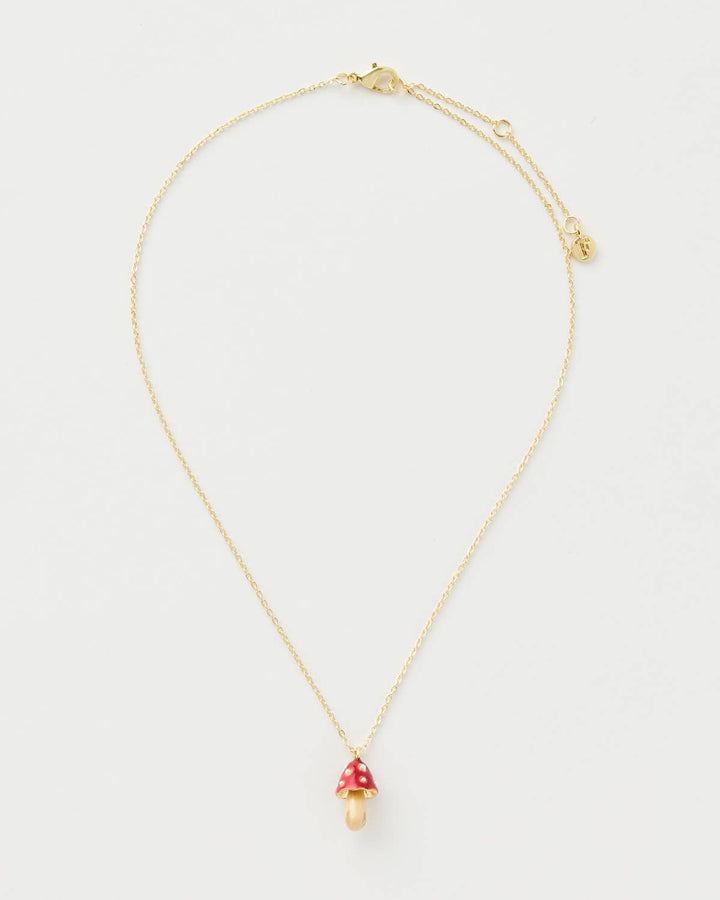 FABLE Enamel Mushroom Necklace