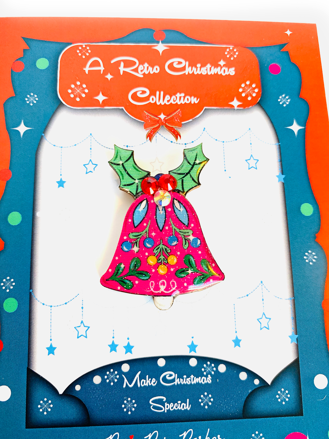 Christmas Bell Brooch by Rosie Rose Parker