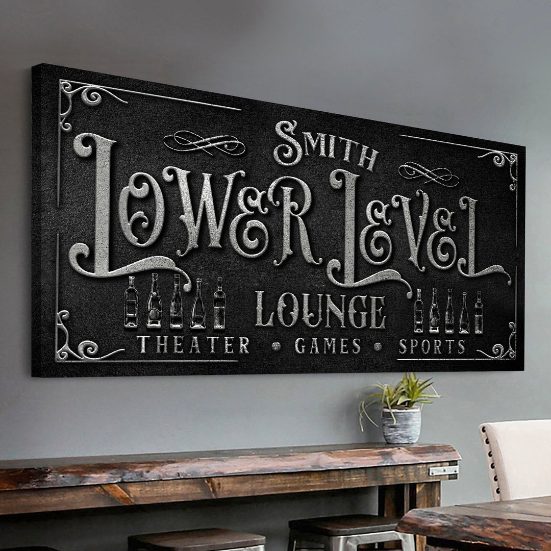 Personalized Lower Level Sign