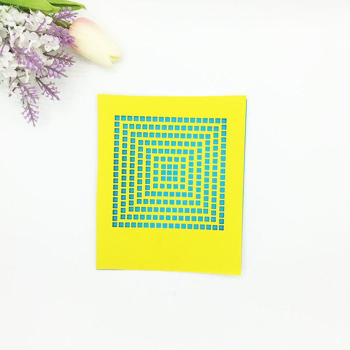 Nested Squares Scrapbooking Cutting Die by Wizardi QJ49