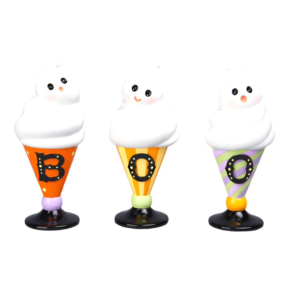 3 Asst BOO Ghost Desserts - NEW 2024 by December Diamonds