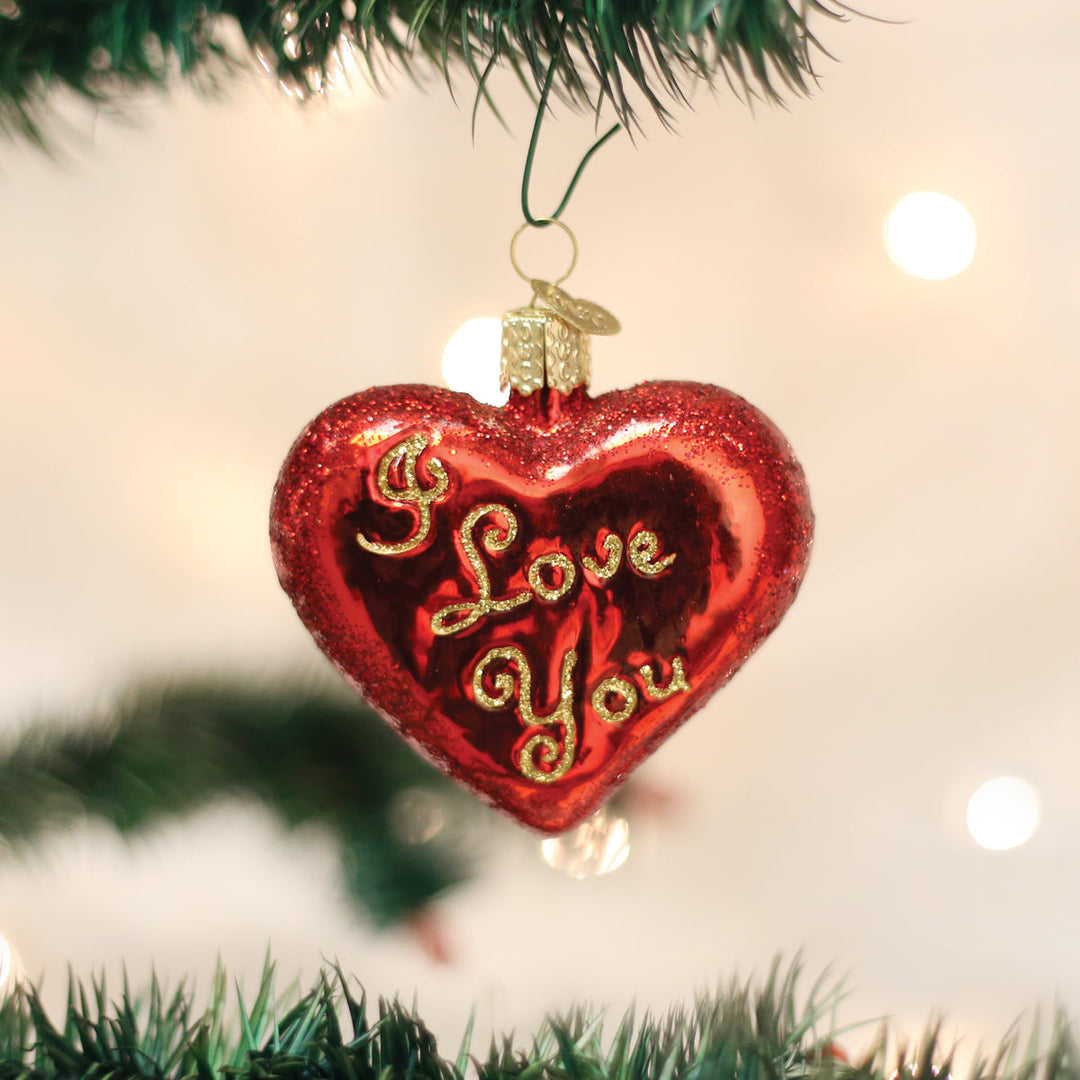 I Love You Heart Ornament