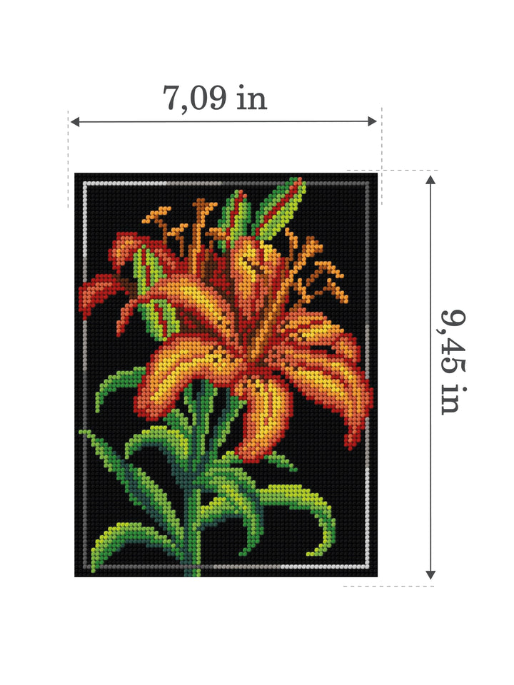 Gobelin canvas for halfstitch without yarn Lily 3051F