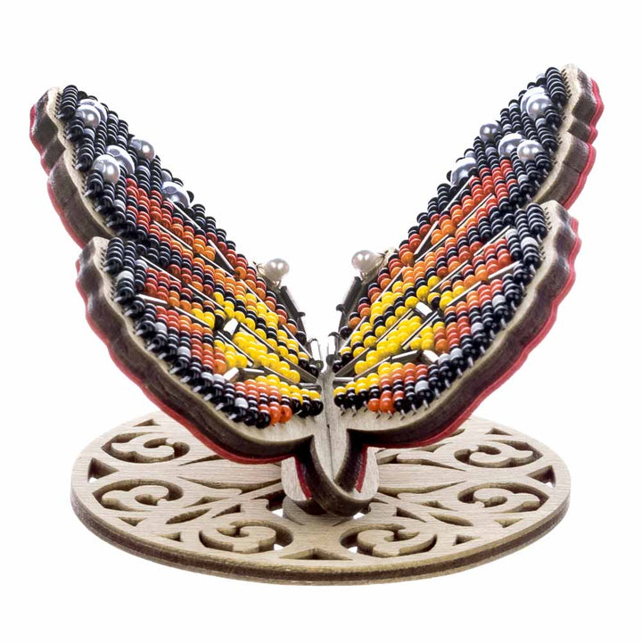 Wooden Bead Embroidery Kit ‚Äì ‚ÄúBright Butterfly‚Äù FLK-581