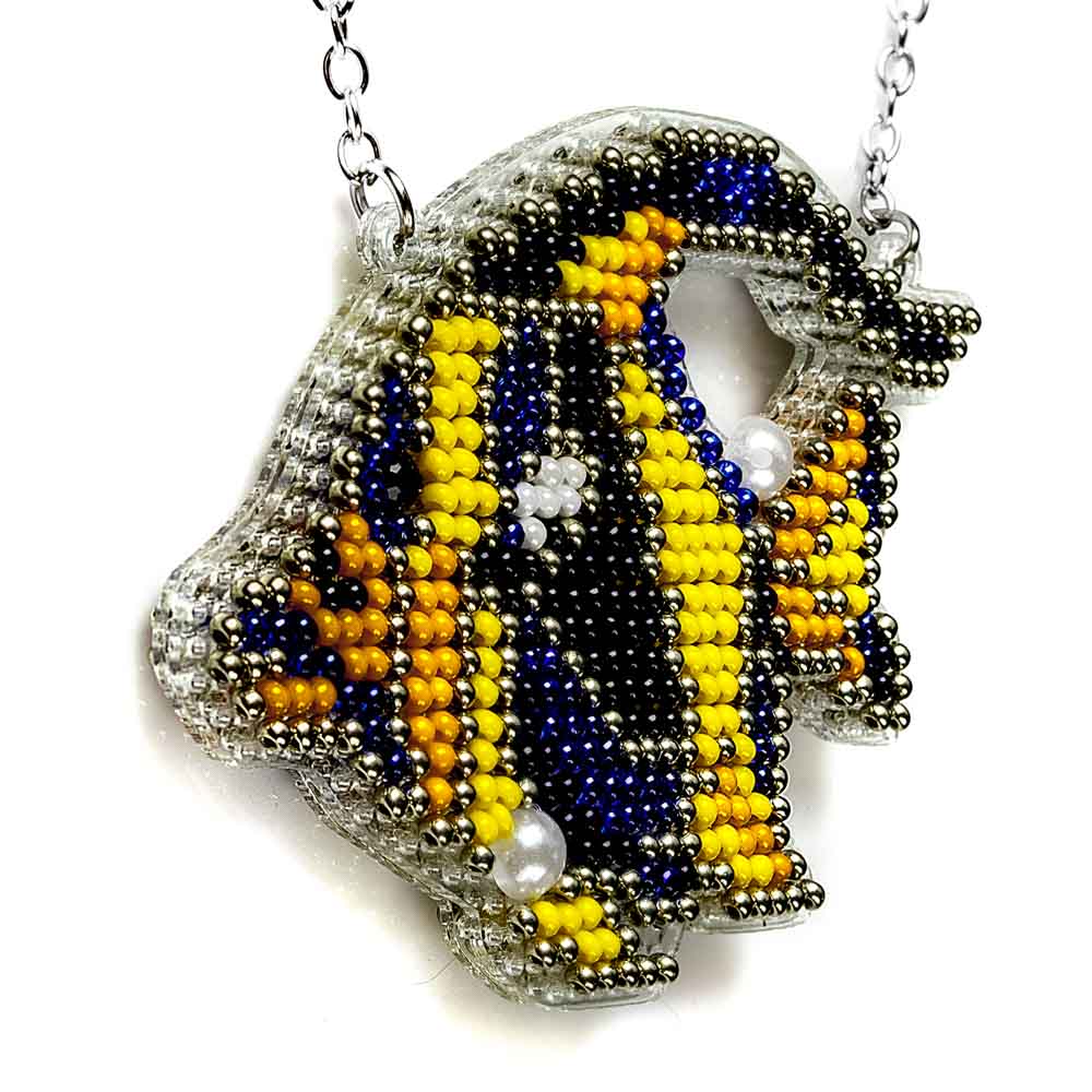 Set for embroidery with beads on a plastic base FLPL-101