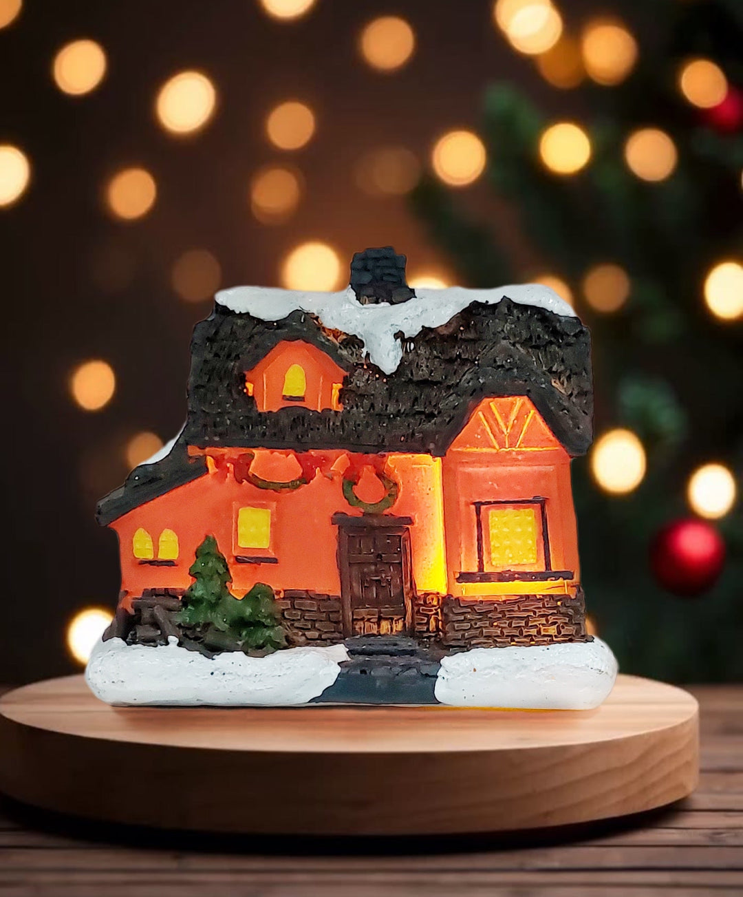 Orange House. Christmas Village Wizardi F07-N1-1-6542-2D