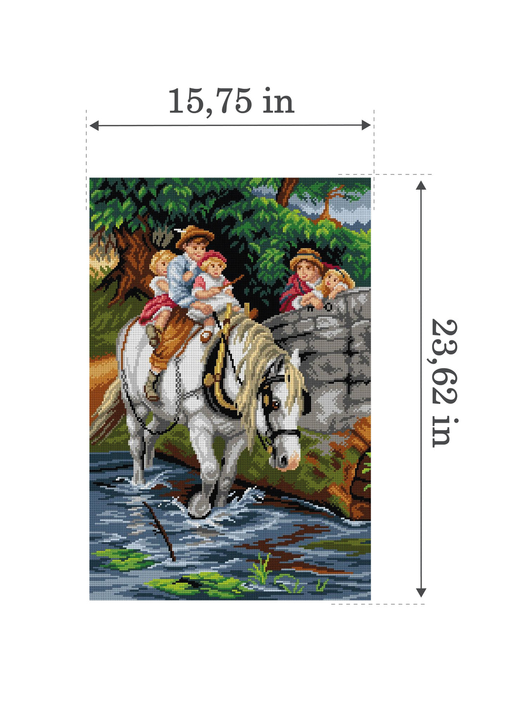 Hold Tight 3130Q Needlepoint canvas for halfstitch without yarn