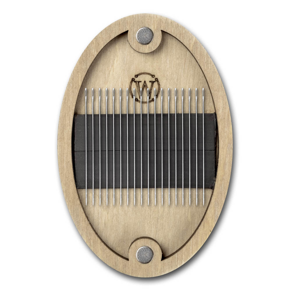 Magnetic Needle Case Oval - "Golden Flower" FLZB(N)-187