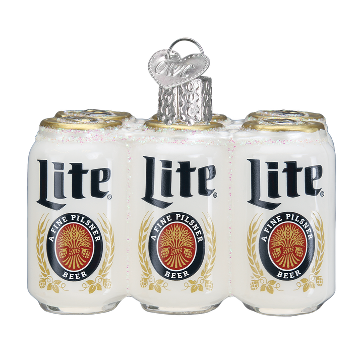 Miller Lite Six Pack Ornament