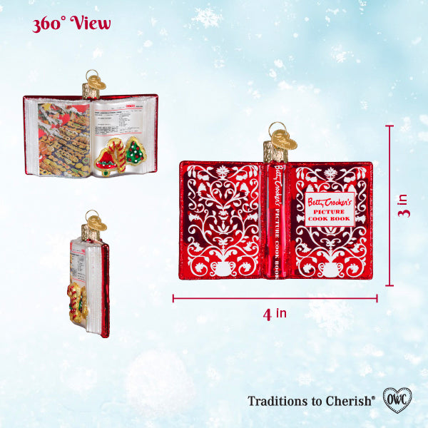 Betty Crocker Cookbook Ornament