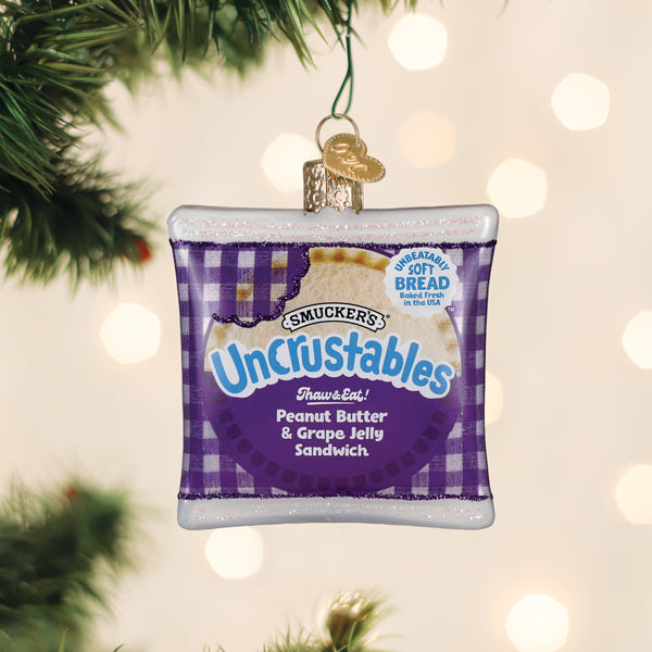 PB & Grape Uncrustables Sandwich Ornament