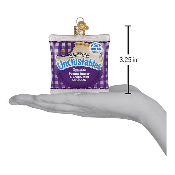 PB & Grape Uncrustables Sandwich Ornament