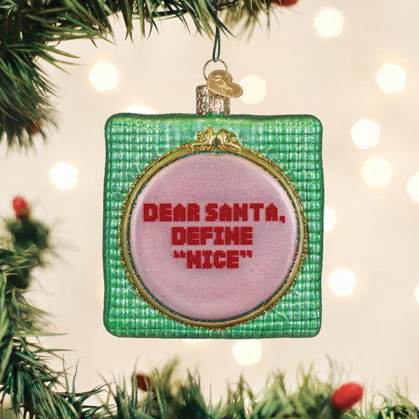 Dear Santa Ornament