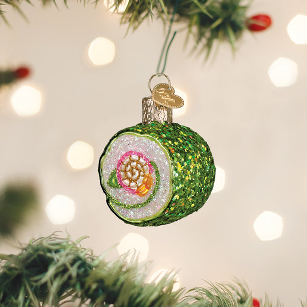 Shimmering Sushi Roll Ornament