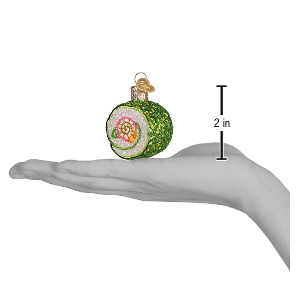 Shimmering Sushi Roll Ornament