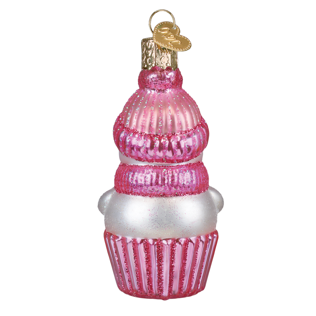 Snow Baby Cupcake Girl Ornament