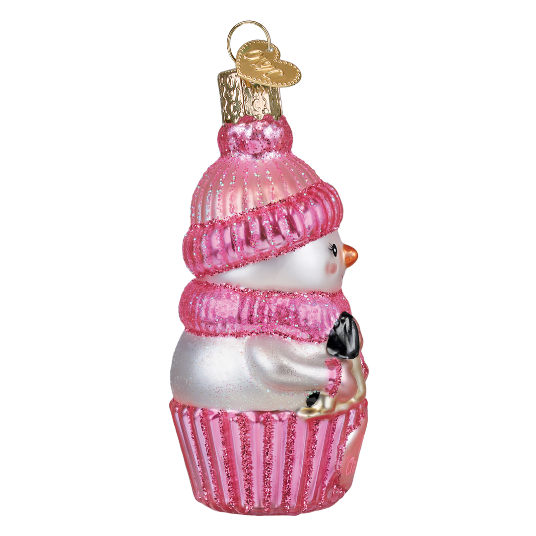Snow Baby Cupcake Girl Ornament