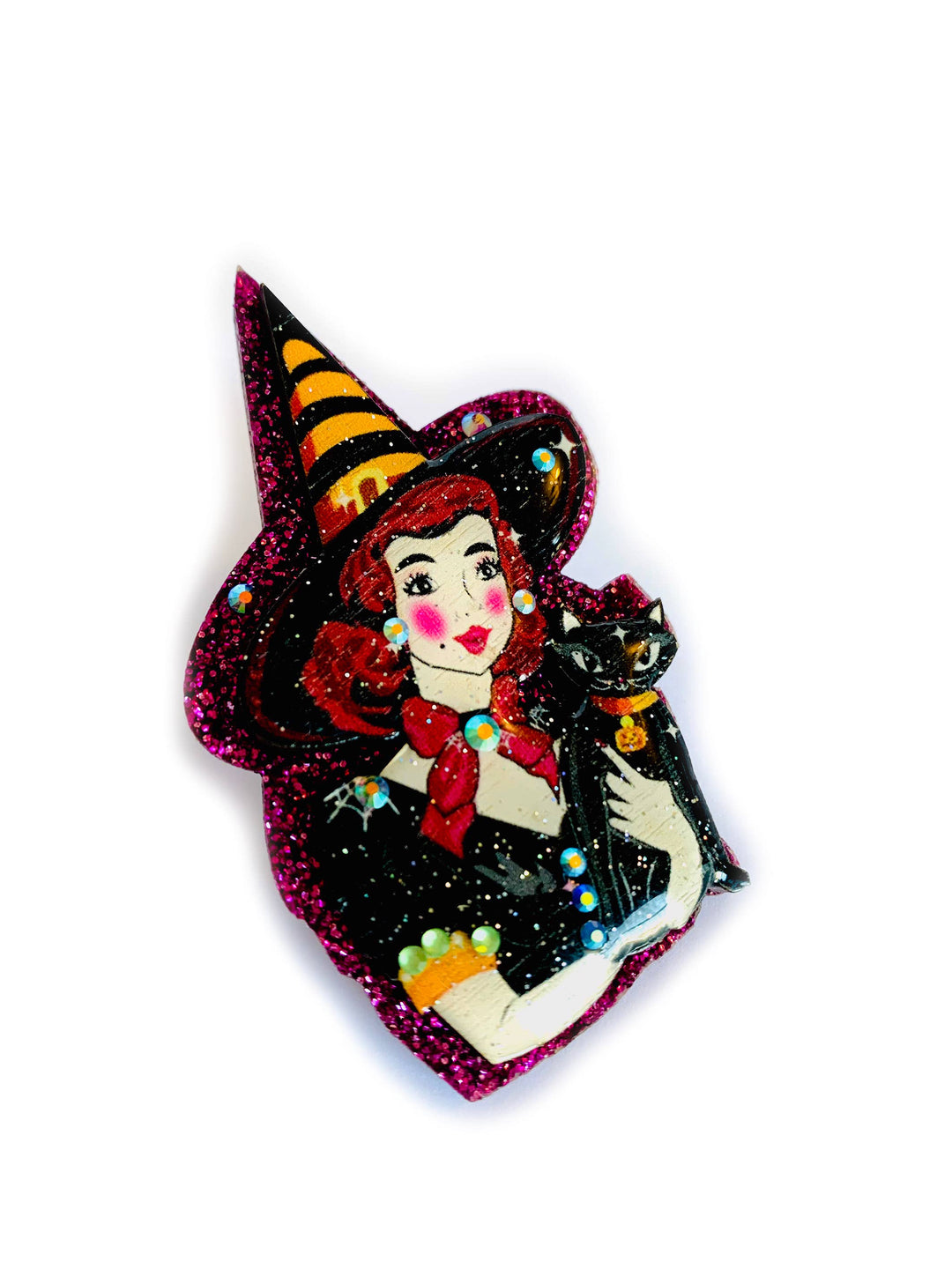 Meggie & her Magical Cat Brooch by Rosie Rose Parker