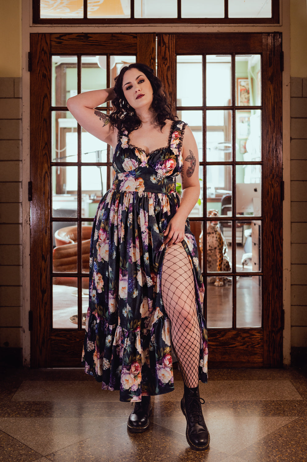Cosette Maxi Dress in Boudoir Floral Print