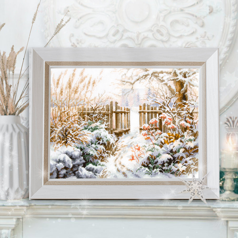Winter Yard Counted Cross Stitch Kit by Magic Needle 350-742