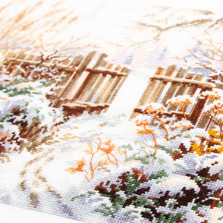 Winter Yard Counted Cross Stitch Kit by Magic Needle 350-742