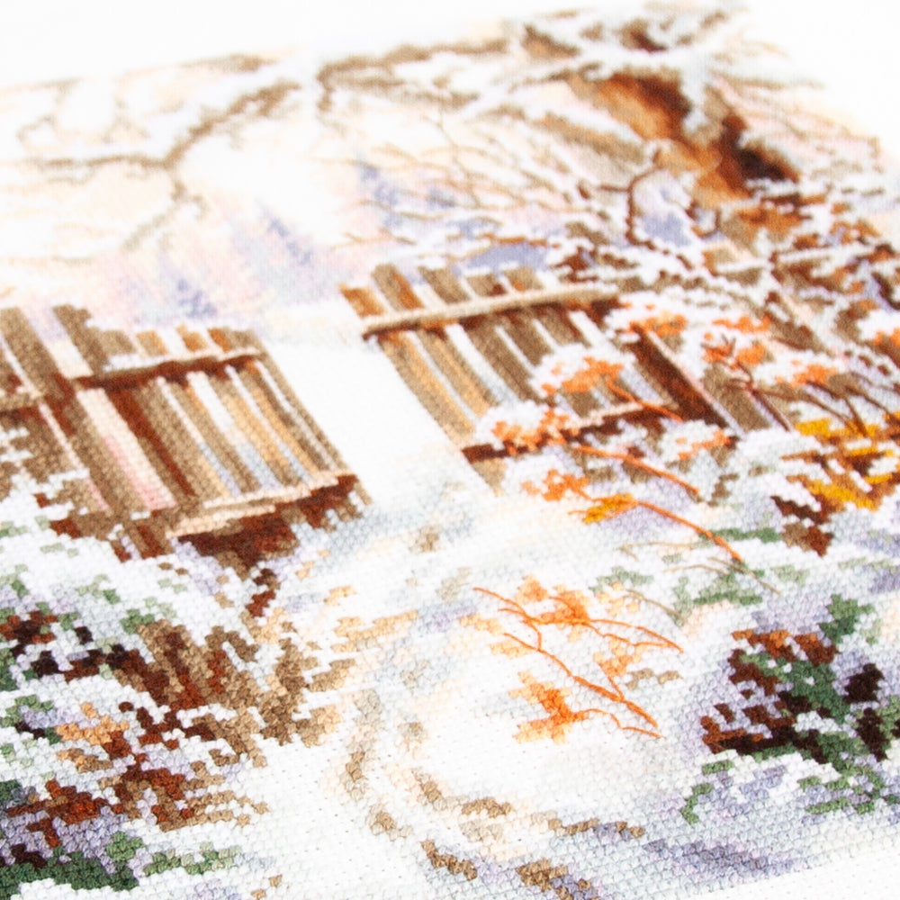 Winter Yard Counted Cross Stitch Kit by Magic Needle 350-742