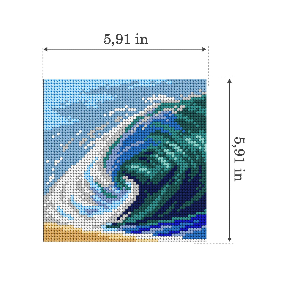 Gobelin canvas for halfstitch without yarn Wave 3535D