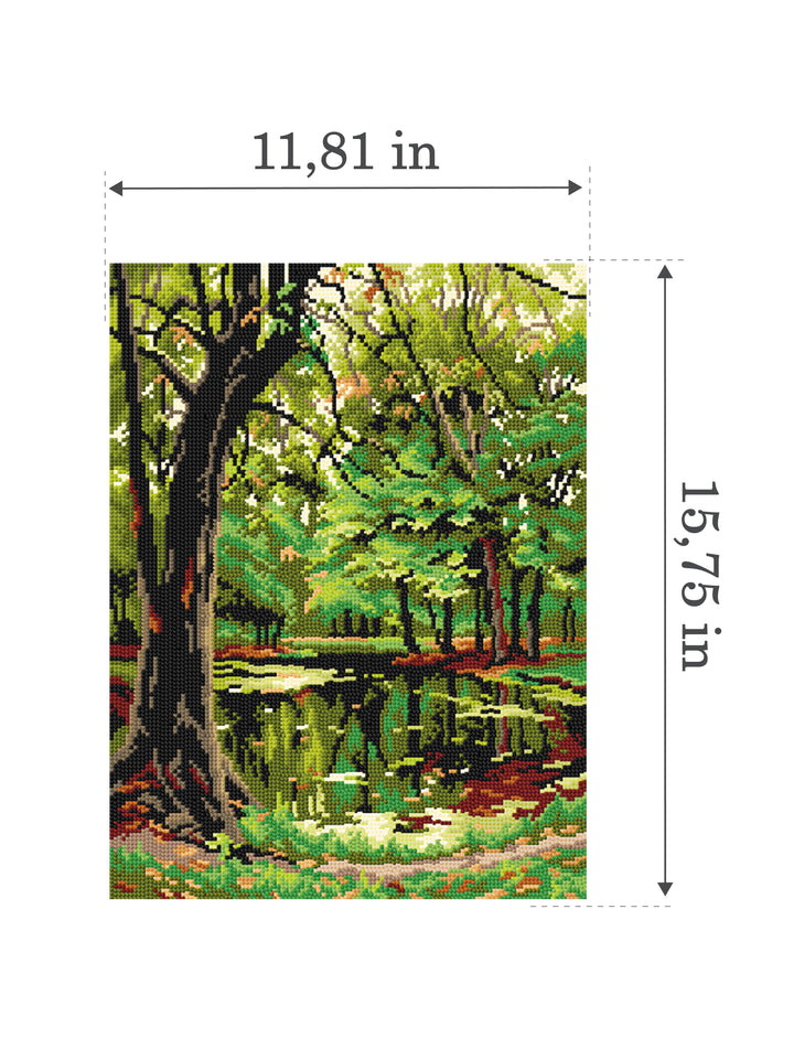 Needlepoint canvas for halfstitch without yarn Autumn 3562J