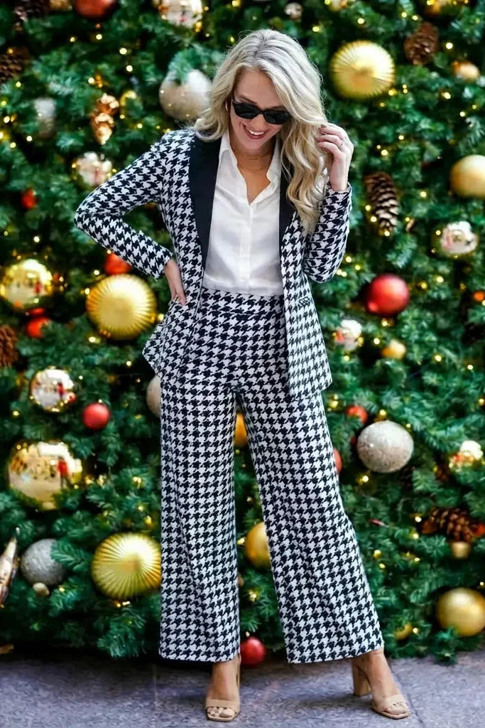 The Sophistication | Houndstooth Women's Suit
