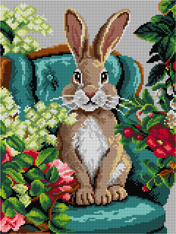 Bunny Gobelin Canvas for Half Stitch by Orchidea 3619J