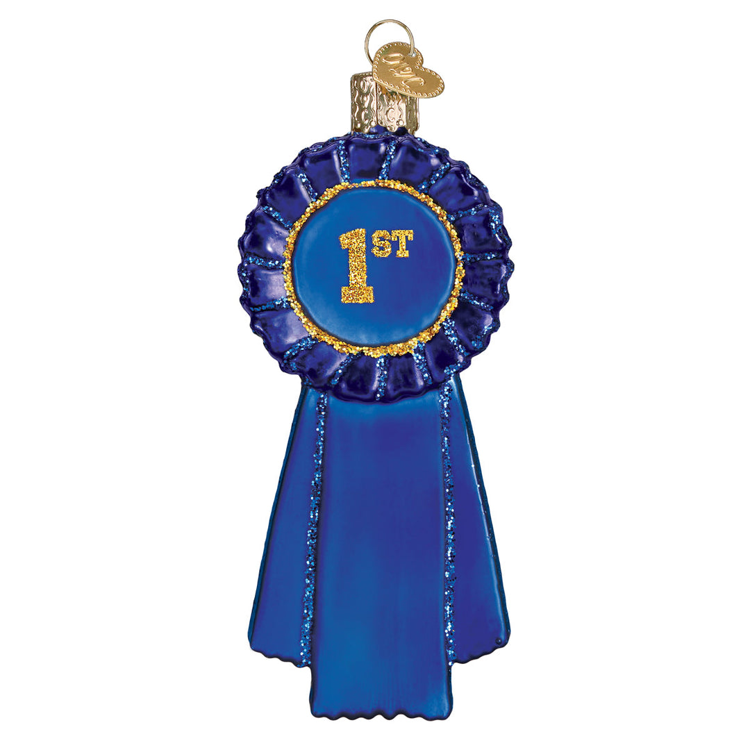 Blue Ribbon Ornament