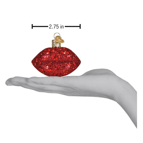 Jeweled Lips Ornament