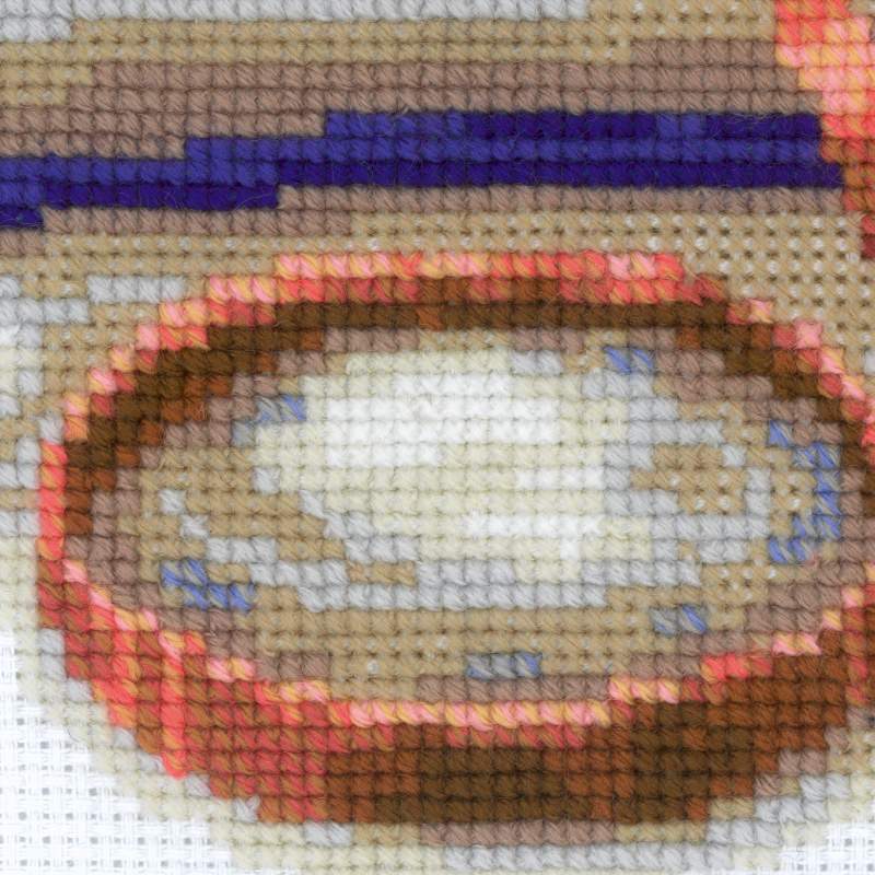 Kitten on the Book R1725 Counted Cross Stitch Kit