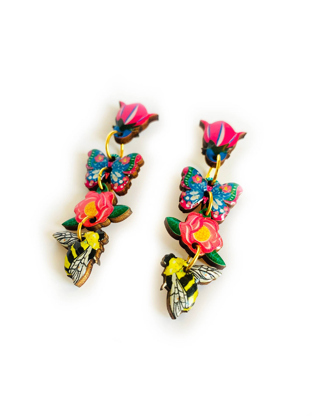 Floral Heaven Dangle Earrings by Rosie Rose Parker
