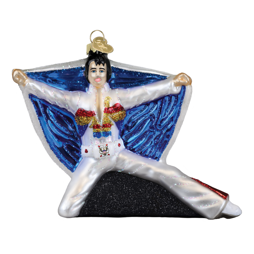 Elvis In Eagle Jumpsuit Ornament