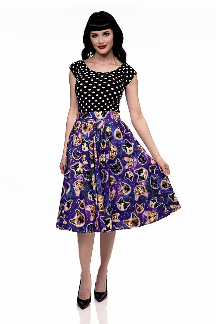 Doris Skirt in Space Cats