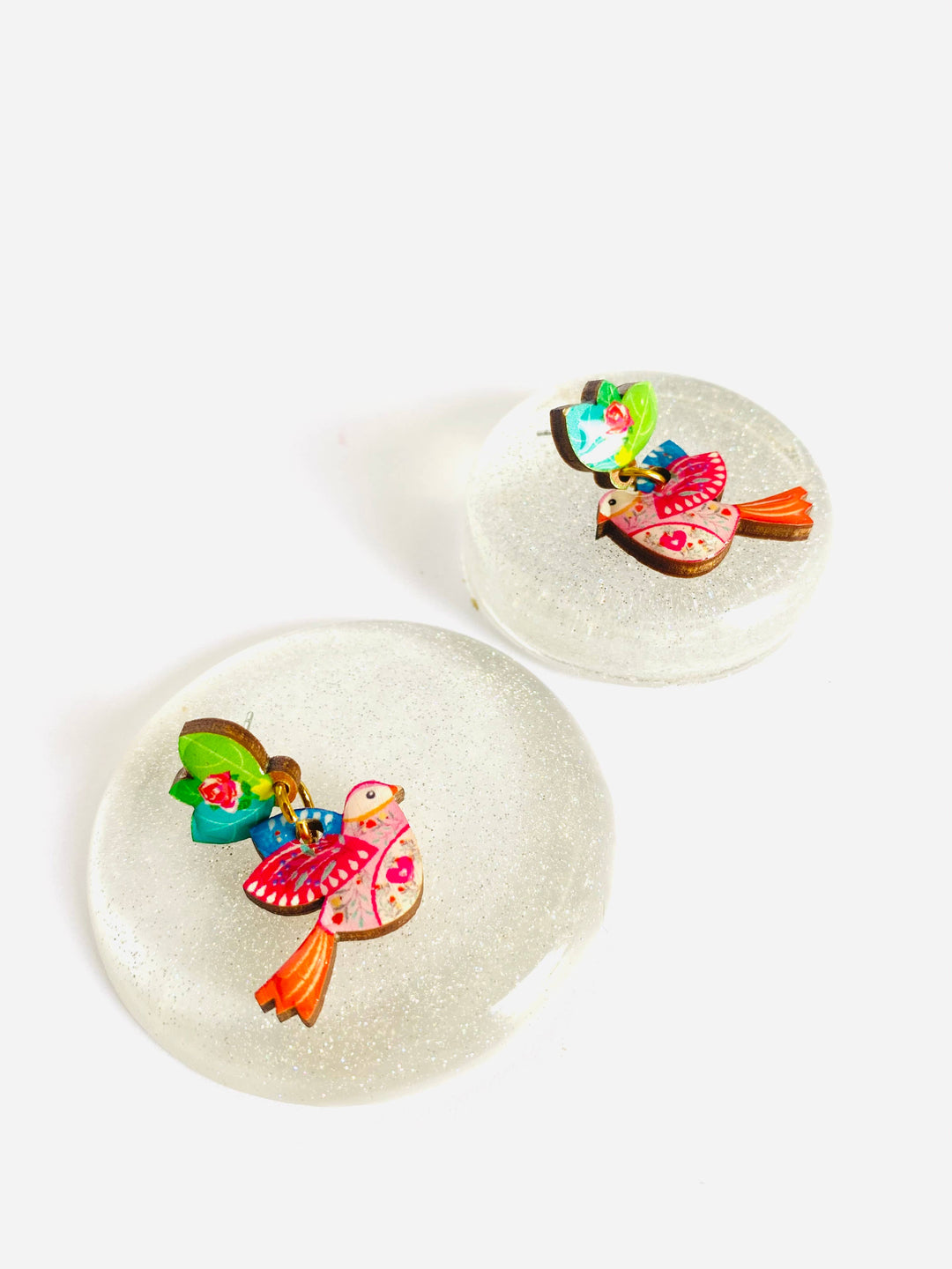 Love Bird Large Statement Earrings by Rosie Rose Parker