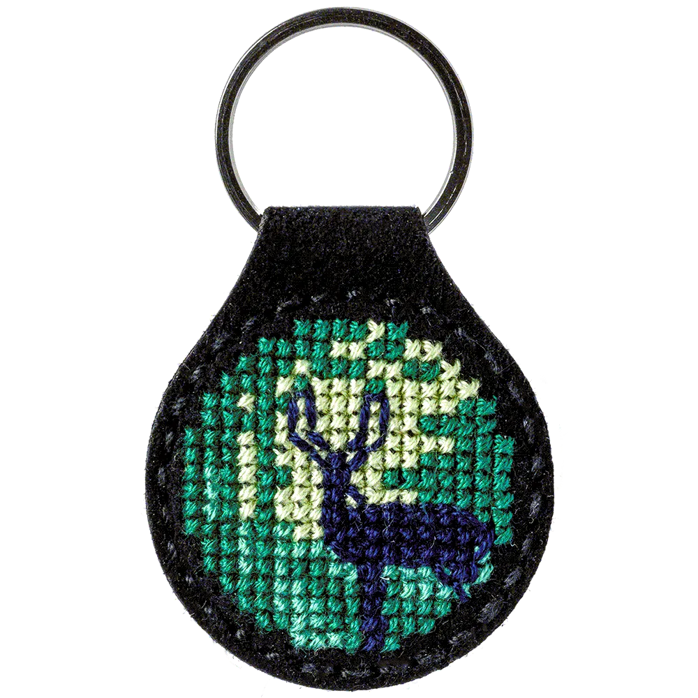 Forest Key Chain Cross-stitch kit on artificial leather FLHL-015