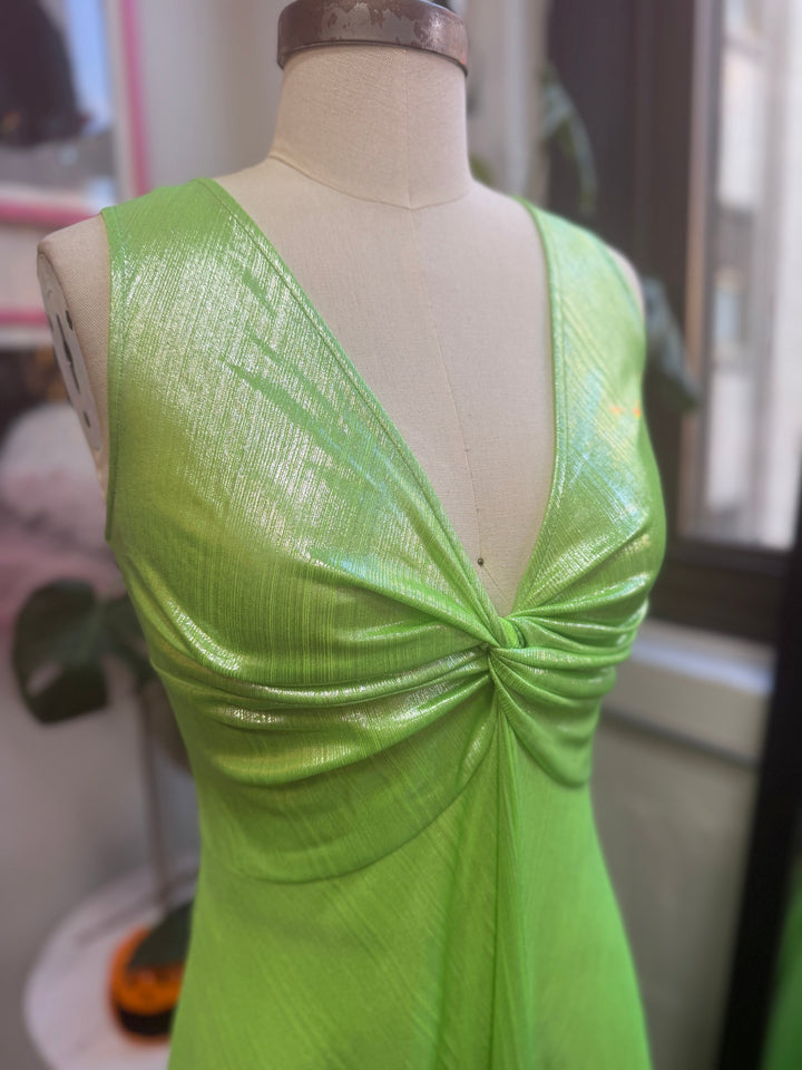 Siren Dress in Slime Queen Green