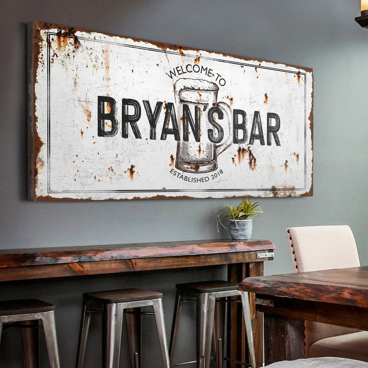 Beer Barrel Bar Sign