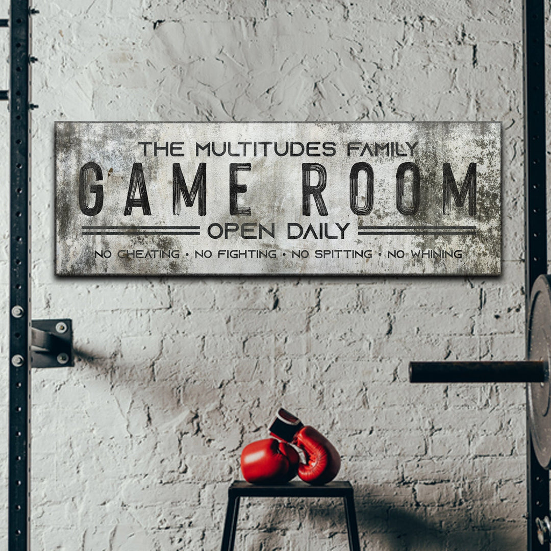 Family Game Room Sign II