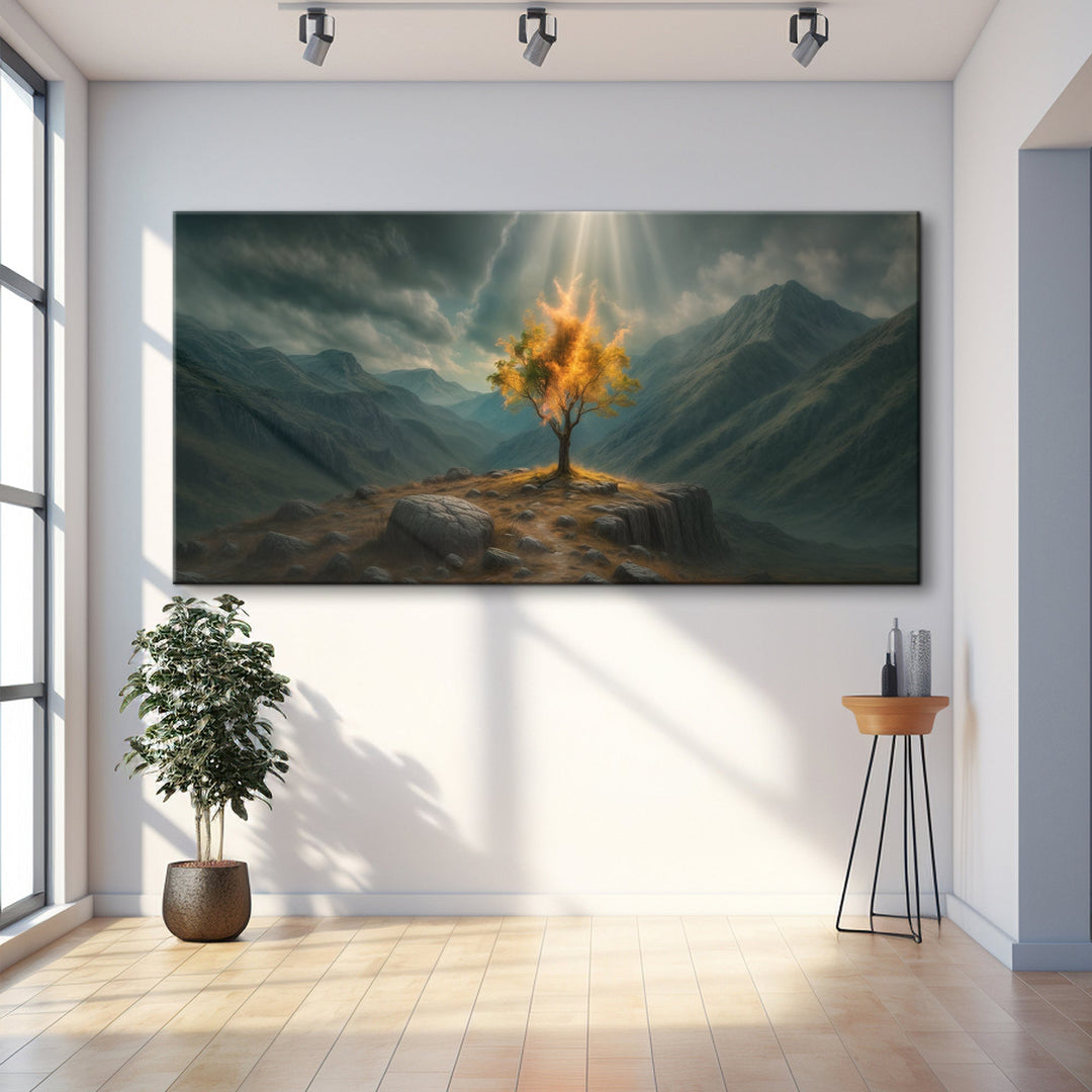 Burning Bush - Faith Wall Art VII