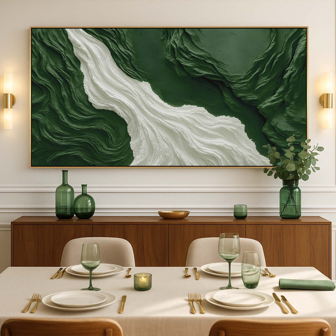 Green Rivers Abstract Wall Art