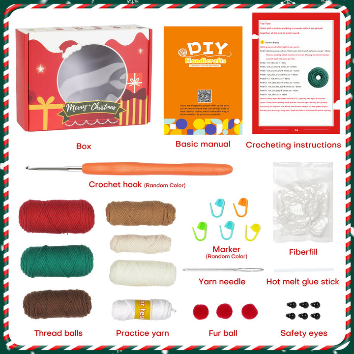 Christmas Amigurumi DIY Crochet Kit Wizardi F07N8-M118
