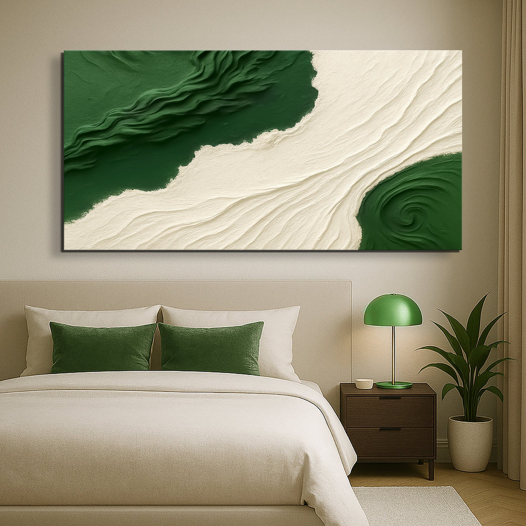 Green Rivers Abstract Wall Art X