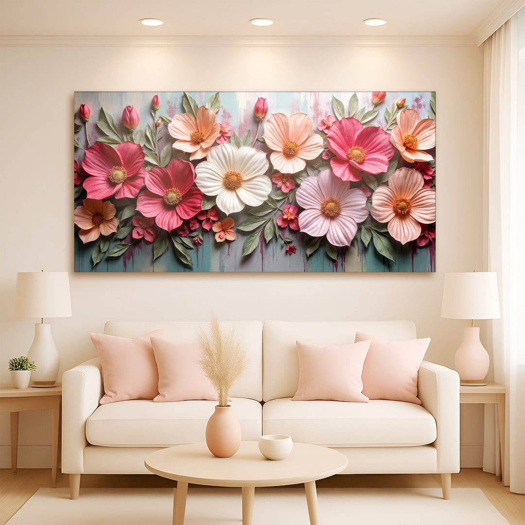 Colorful Floral Realistic Wall Art II
