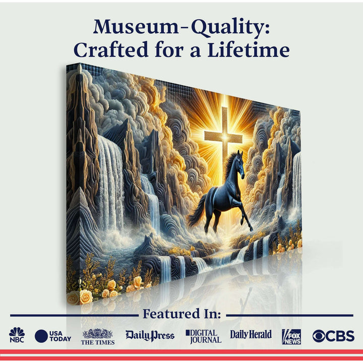 3D Horse Faith Wall Art III