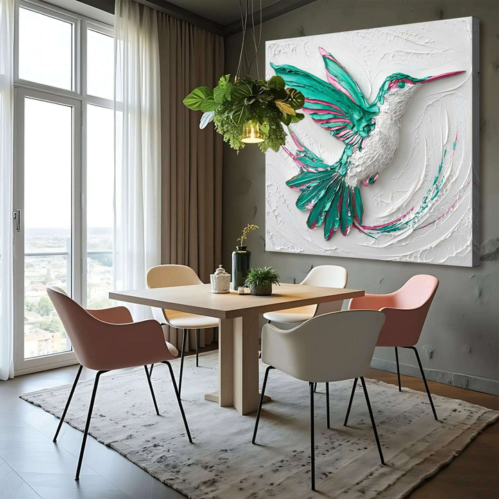 3D Hummingbird Wall Art