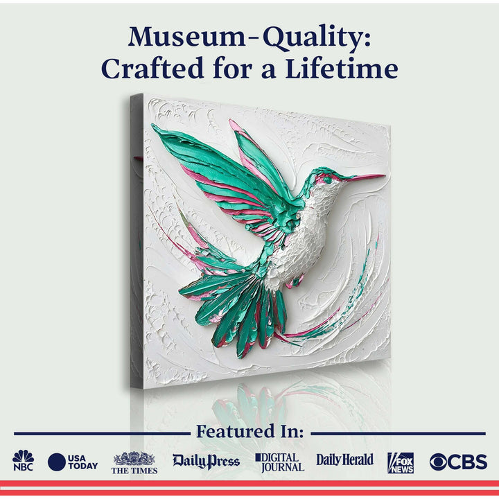 3D Hummingbird Wall Art