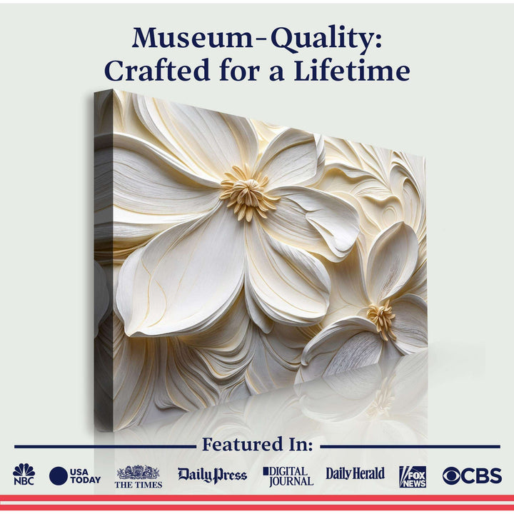 3D Minimalist Flower Wall Art II